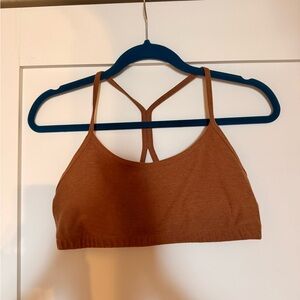 Spacedye Slim Racerback Bra - Caramel Toffee Heather / L
